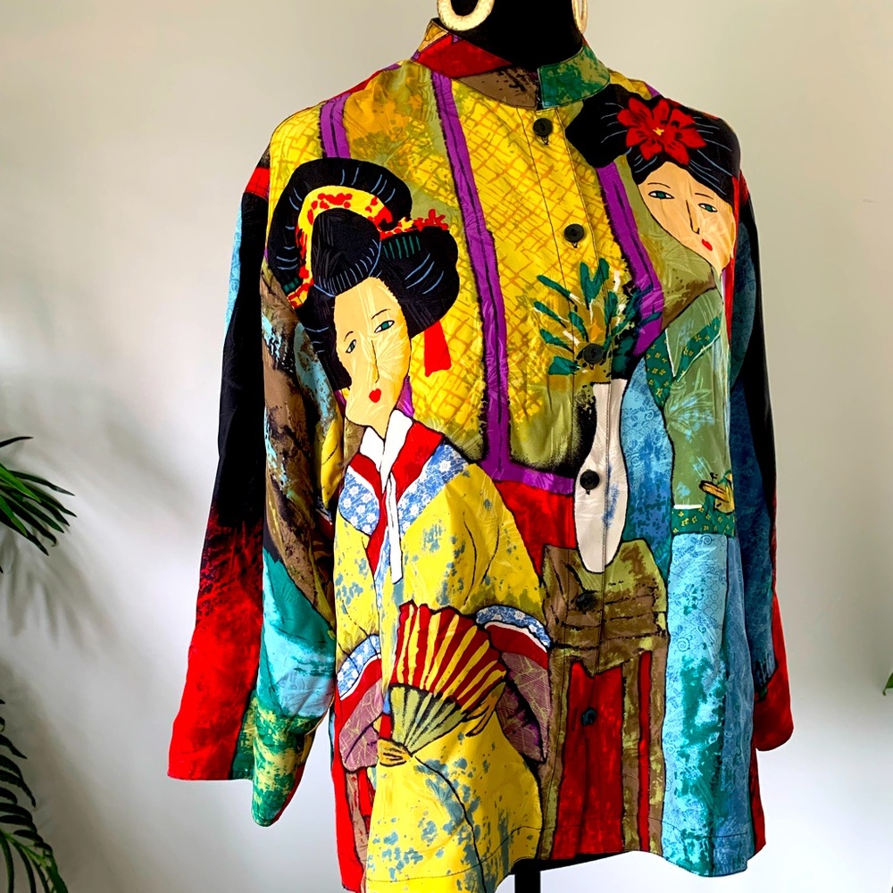 Women 100%silk jacket - Picture 1 of 4